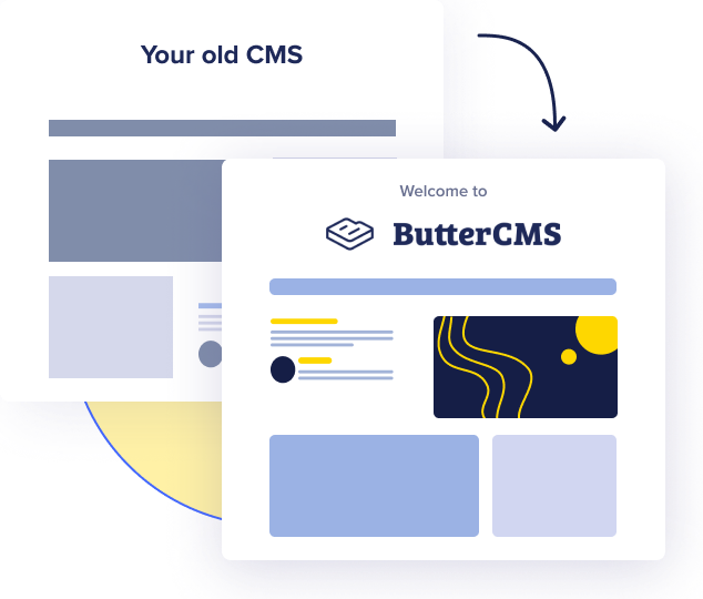 Take your data from your old website and import into Butter easily