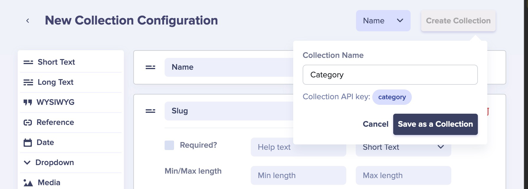 Create Category Collection