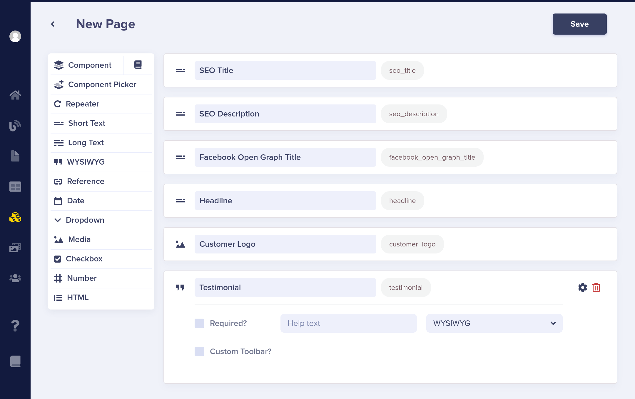 page structure